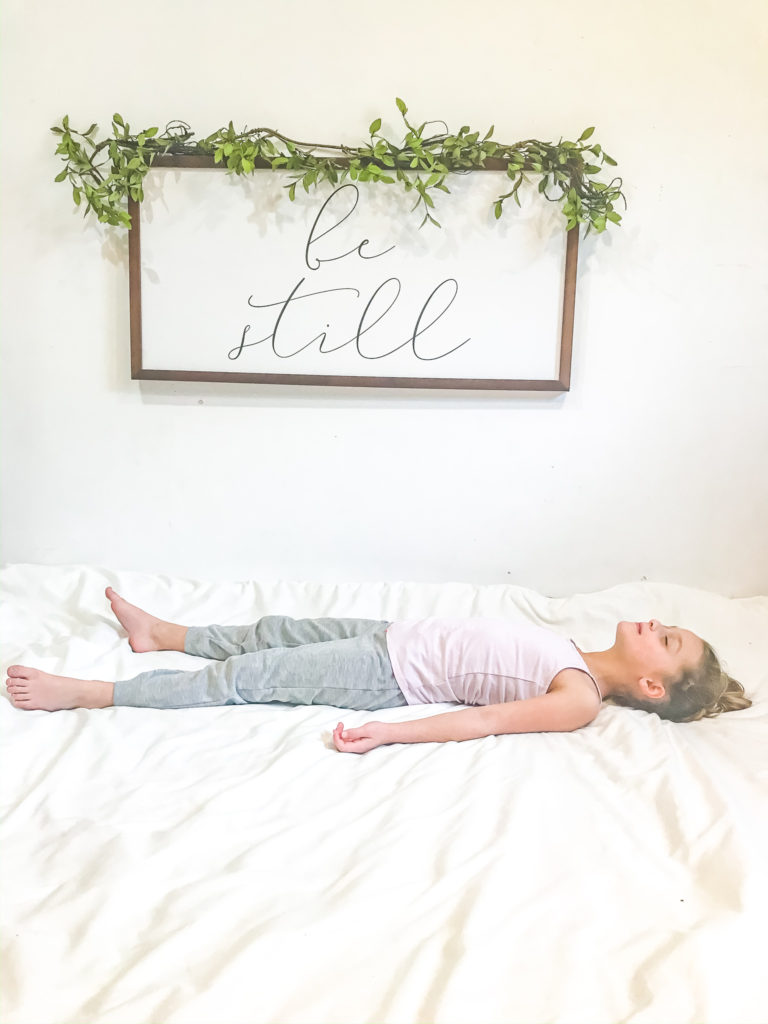 Yoga Routine for Kids Corpse Pose